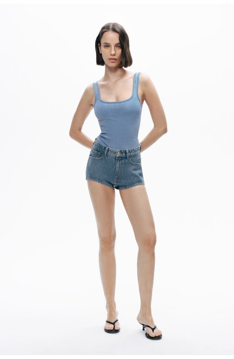 Nocturne Mini Denim Shorts, Alternate, color, 