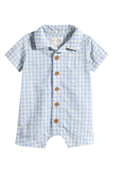 Gingham Gauze Romper (Baby)
