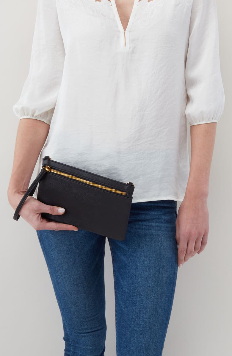 HOBO Day Leather Wristlet, Alternate, color,