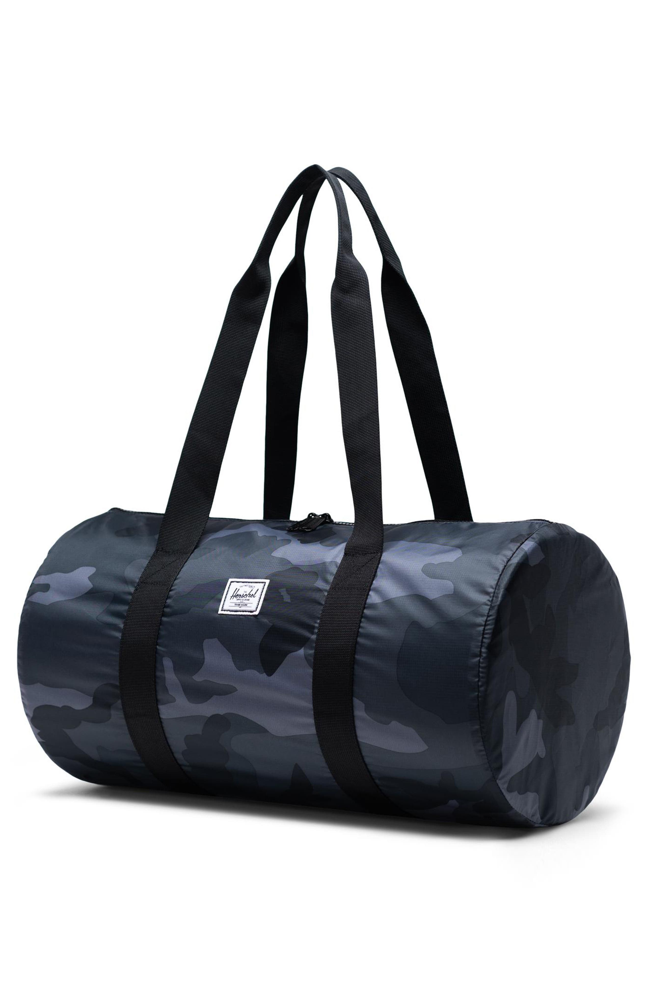 Packable Duffle Bag, Alternate, color, NIGHT CAMO