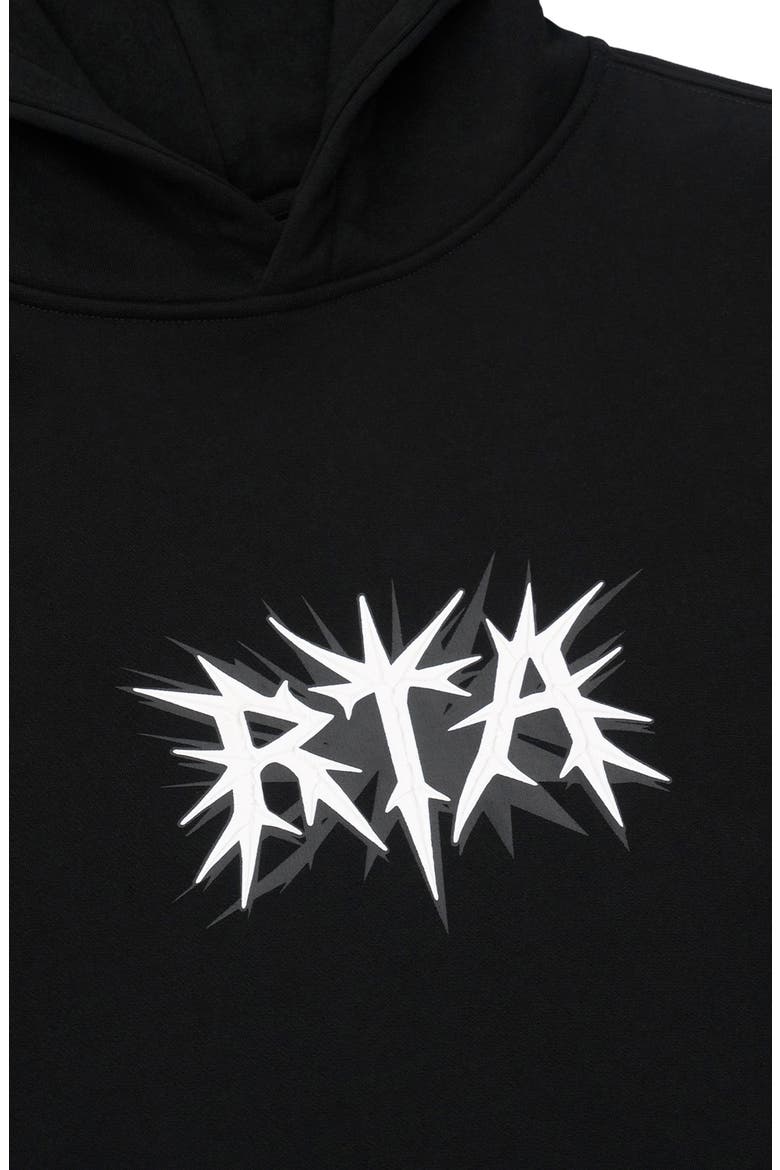 Jordan Black Spike Oversize Graphic Hoodie, Alternate, color, BLACK SPIKE