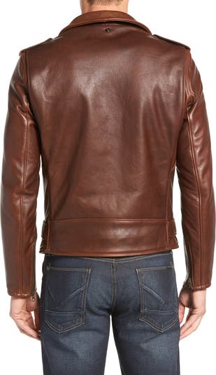 Schott NYC '50s Cowhide Leather Moto Jacket | Nordstrom