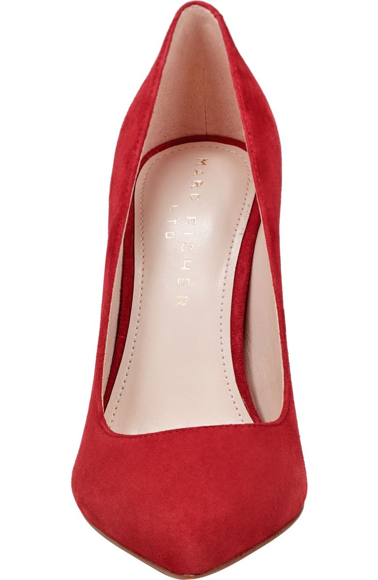 Marc Fisher LTD Abilene Pointed Toe Pump, Alternate, color, Medium Red