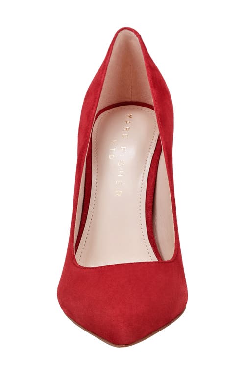 Marc Fisher Ltd Abilene Pointed Toe Pump In Medium Red