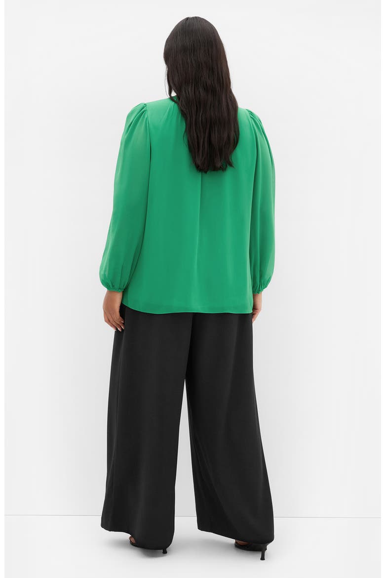 Kelly Sheer Sleeve Top, Alternate, color, KELLY GREEN