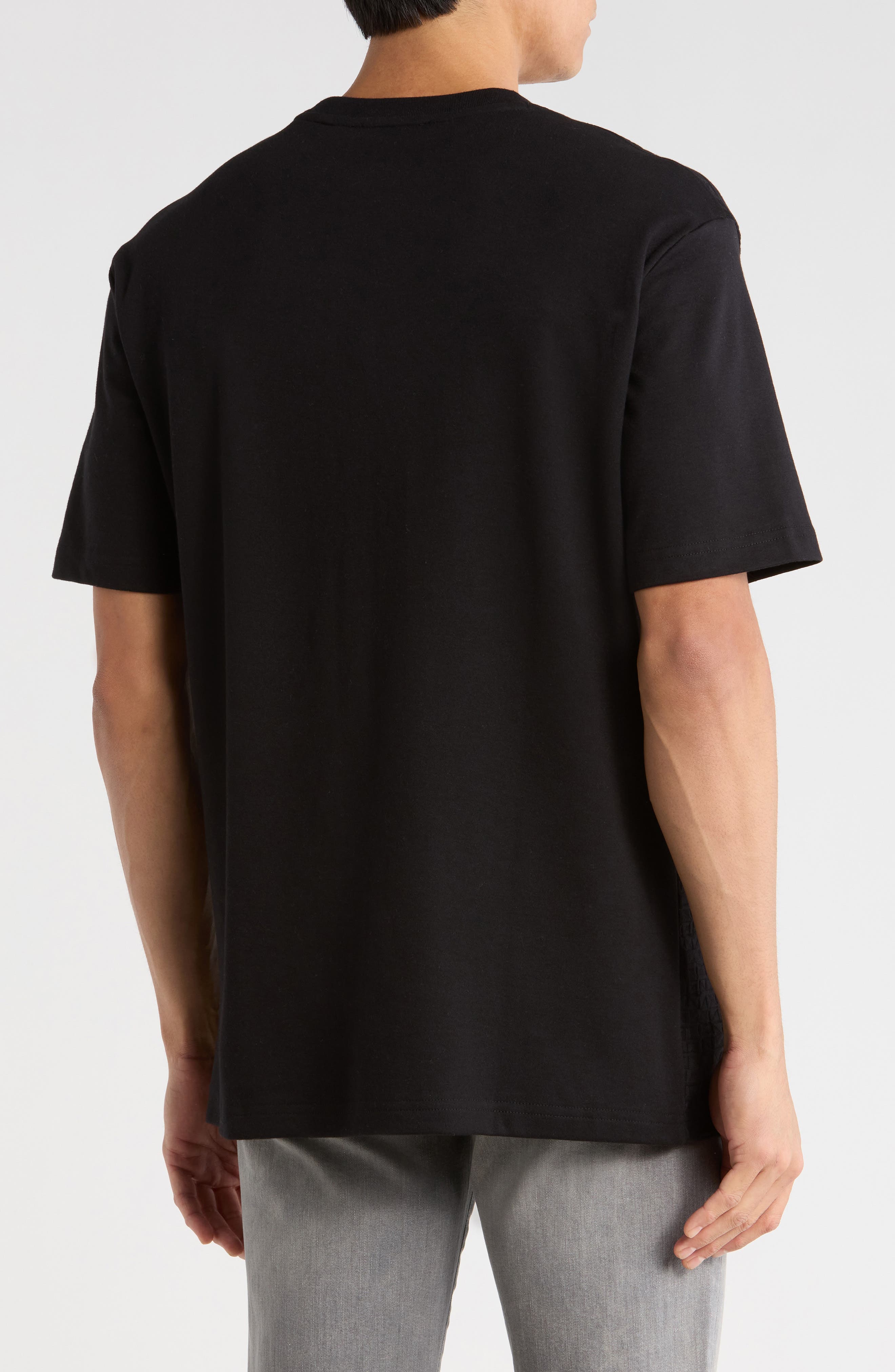 Geometric Textured Knit T-Shirt - image 2