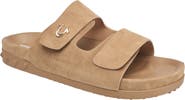 True Religion Sean Double Strap Metal Logo Sandal