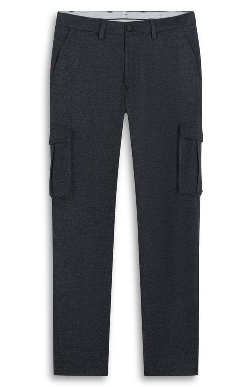 Bugatchi Brushed Knit Flat Front Cargo Pants In Gray