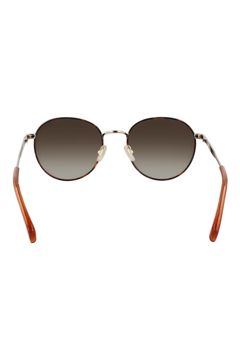 Mabley 53mm Gradient Round Sunglasses, Alternate, color, 709 LIGHT GOLD/ HAVANA