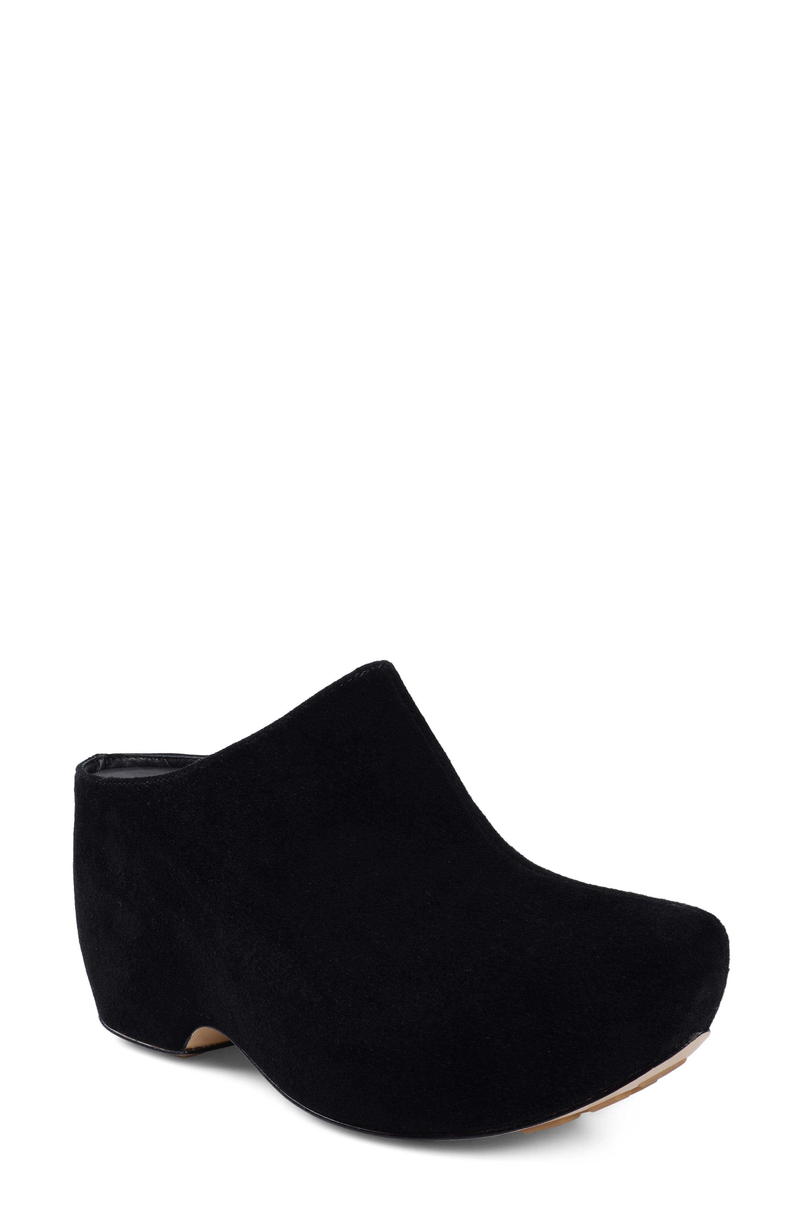 ZIGI Raffaela Platform Clog, Main, color, Black Suede