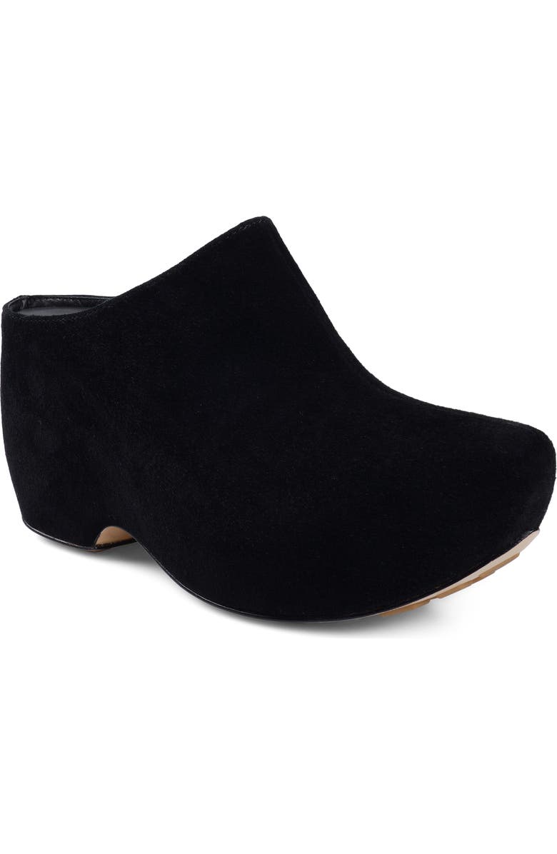 ZIGI Raffaela Platform Clog, Main, color, Black Suede