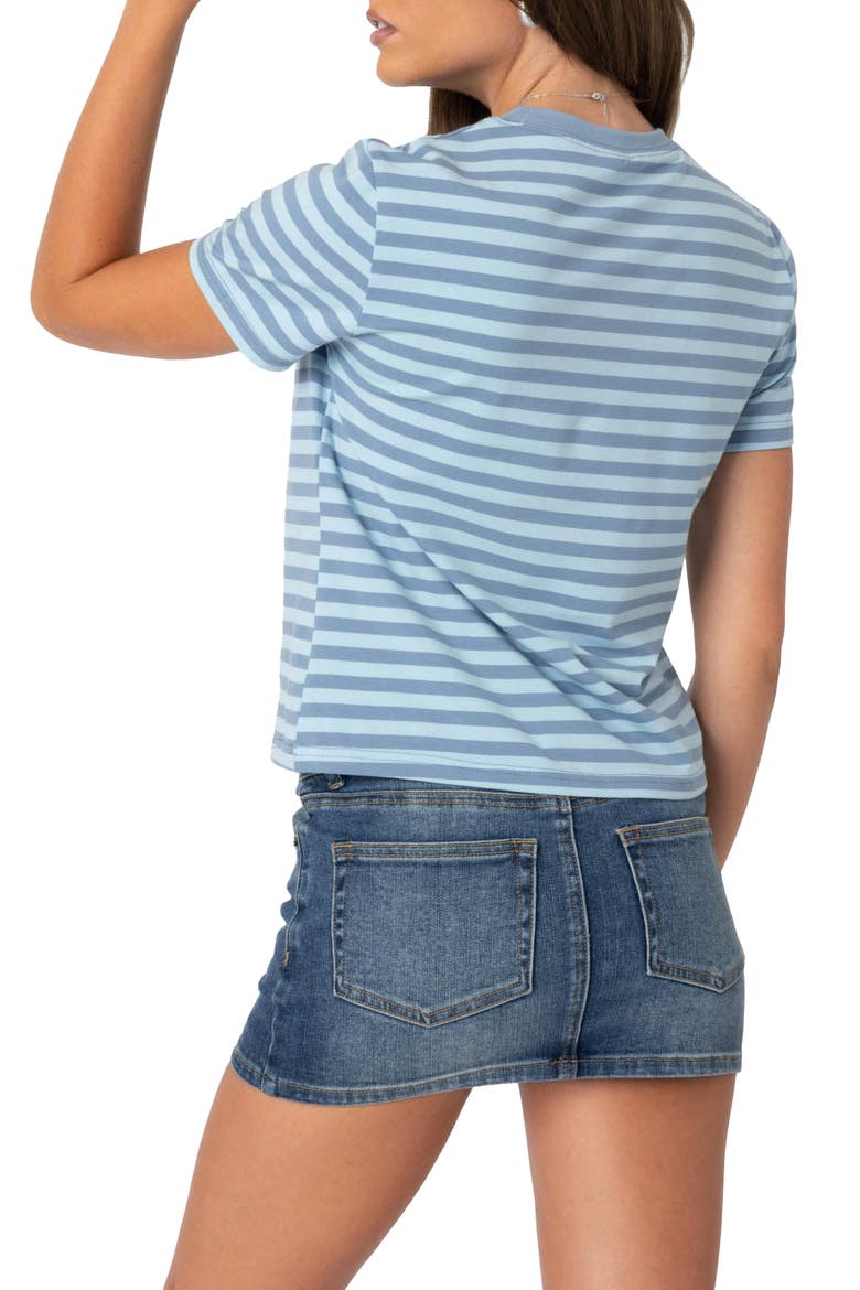 Callahan Stripe Crewneck T-Shirt, Alternate, color, BLUE