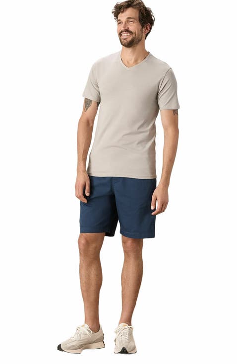 Luxe Stretch Jersey Slim V-Neck Tee