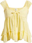 BP. Cap Sleeve Cotton Babydoll Top