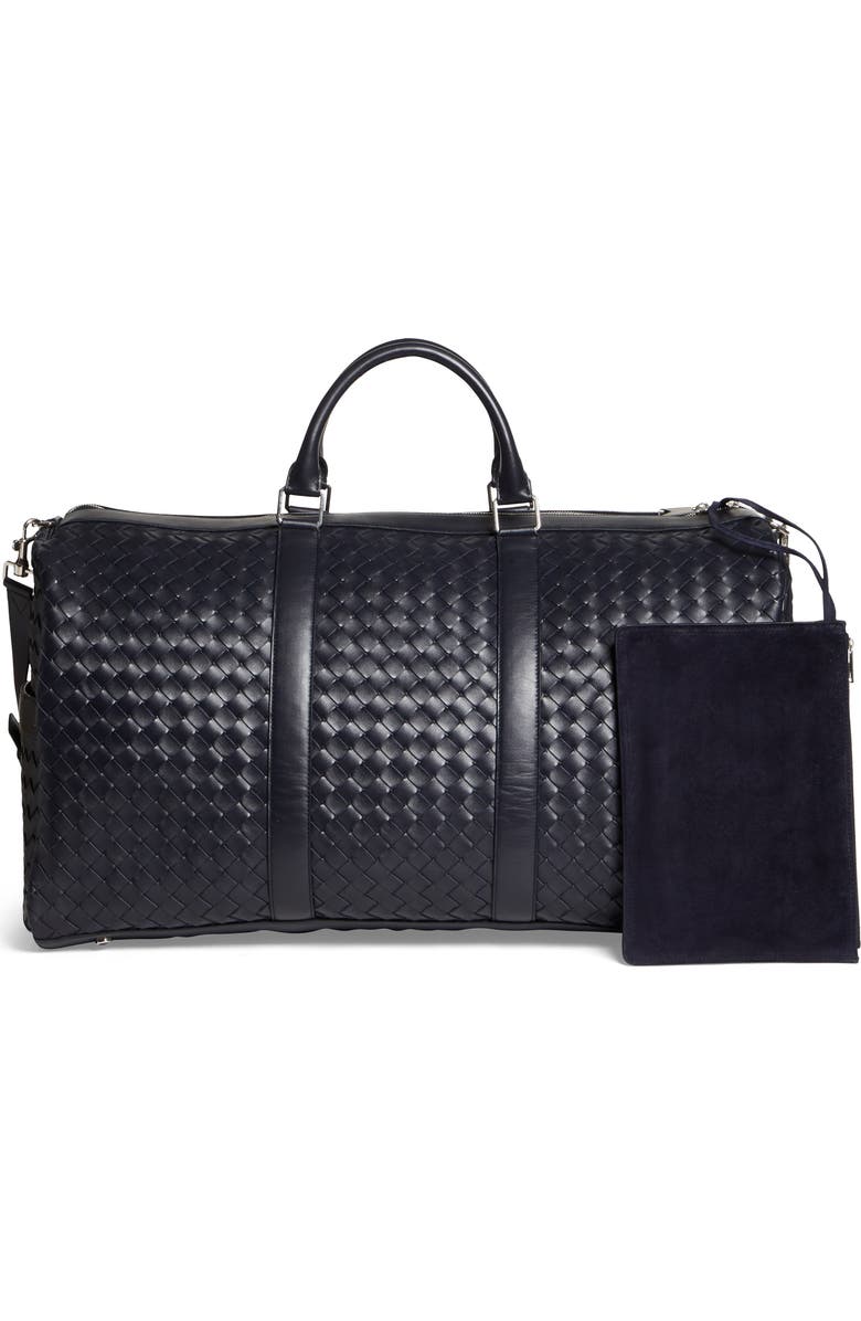 Bottega Veneta Large Intrecciato Leather Duffle Bag, Alternate, color,