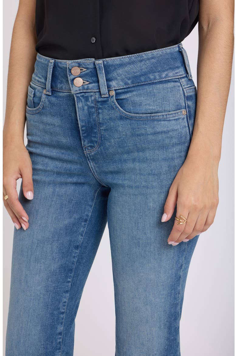 Bailey High Waist Crop Relaxed Straight Leg Jeans, Alternate, color, BREEZY PALMS