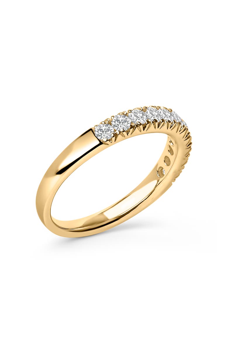 14K Gold 1/2 Cttw Round Diamond 11 Stone Classic Band, Alternate, color, Yellow