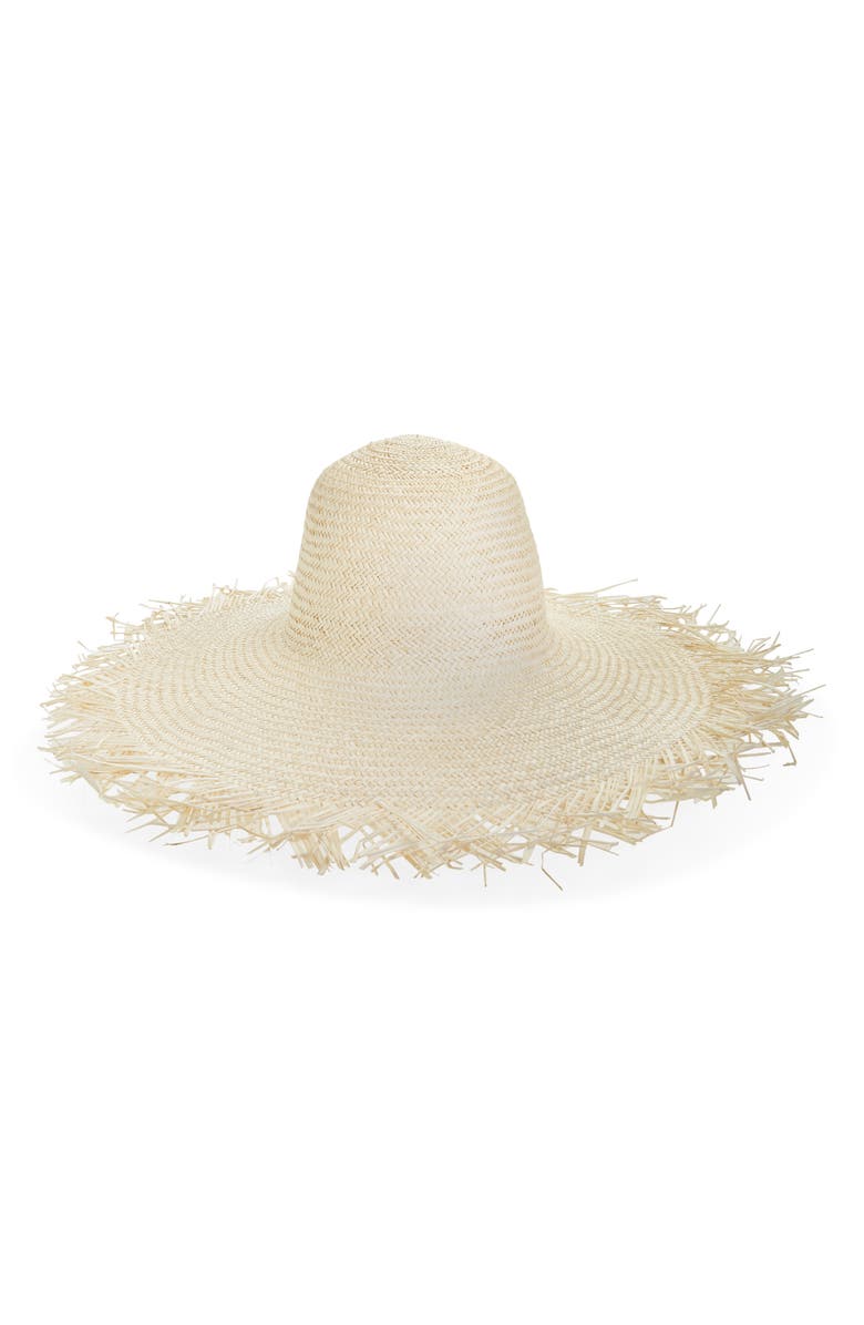 San Diego Hat Frayed Straw Sun Hat, Main, color, 