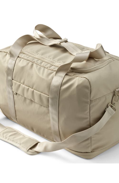 Lands' End Travel Carry On Luggage Duffle Bag In Driftwood Tan