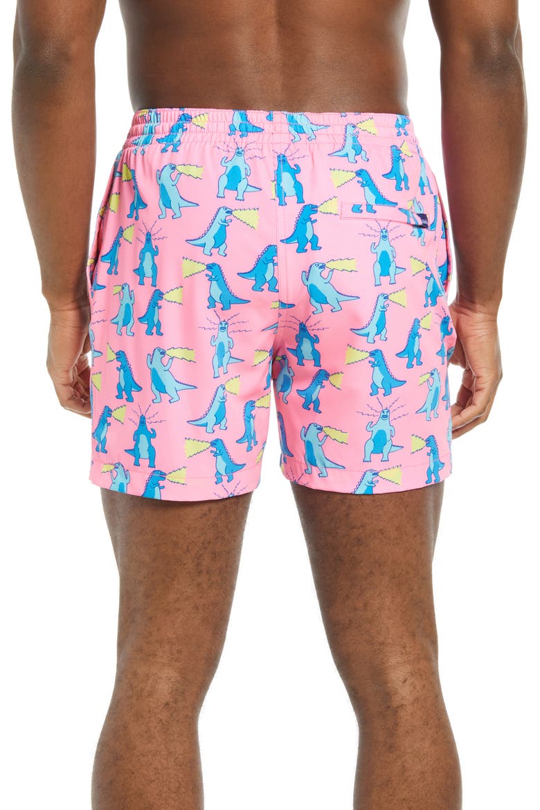 The Hear Me Roars 5 1/2-Inch Swim Trunks, Alternate, color, PINK