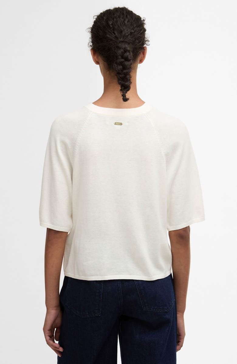 Barbour Camille Merino Wool & Cotton Sweater, Alternate, color, Cloud