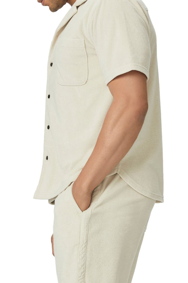 Colvin Terry Cloth Camp Shirt, Alternate, color, MACADAMIA