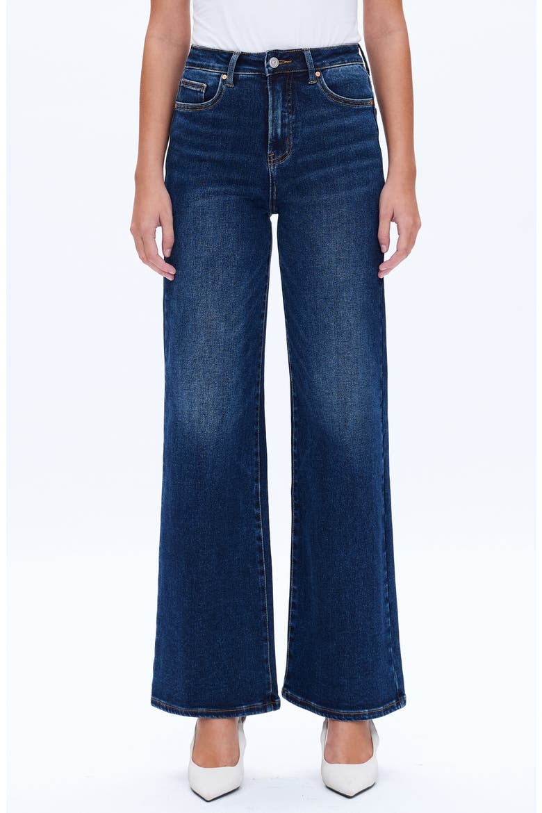 Linda High Waist Wide Leg Jeans, Main, color, DEEP SEA
