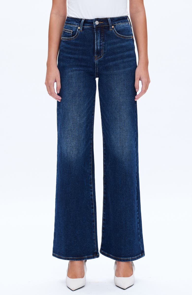 Bayeas Linda High Waist Wide Leg Jeans, Main, color, 
