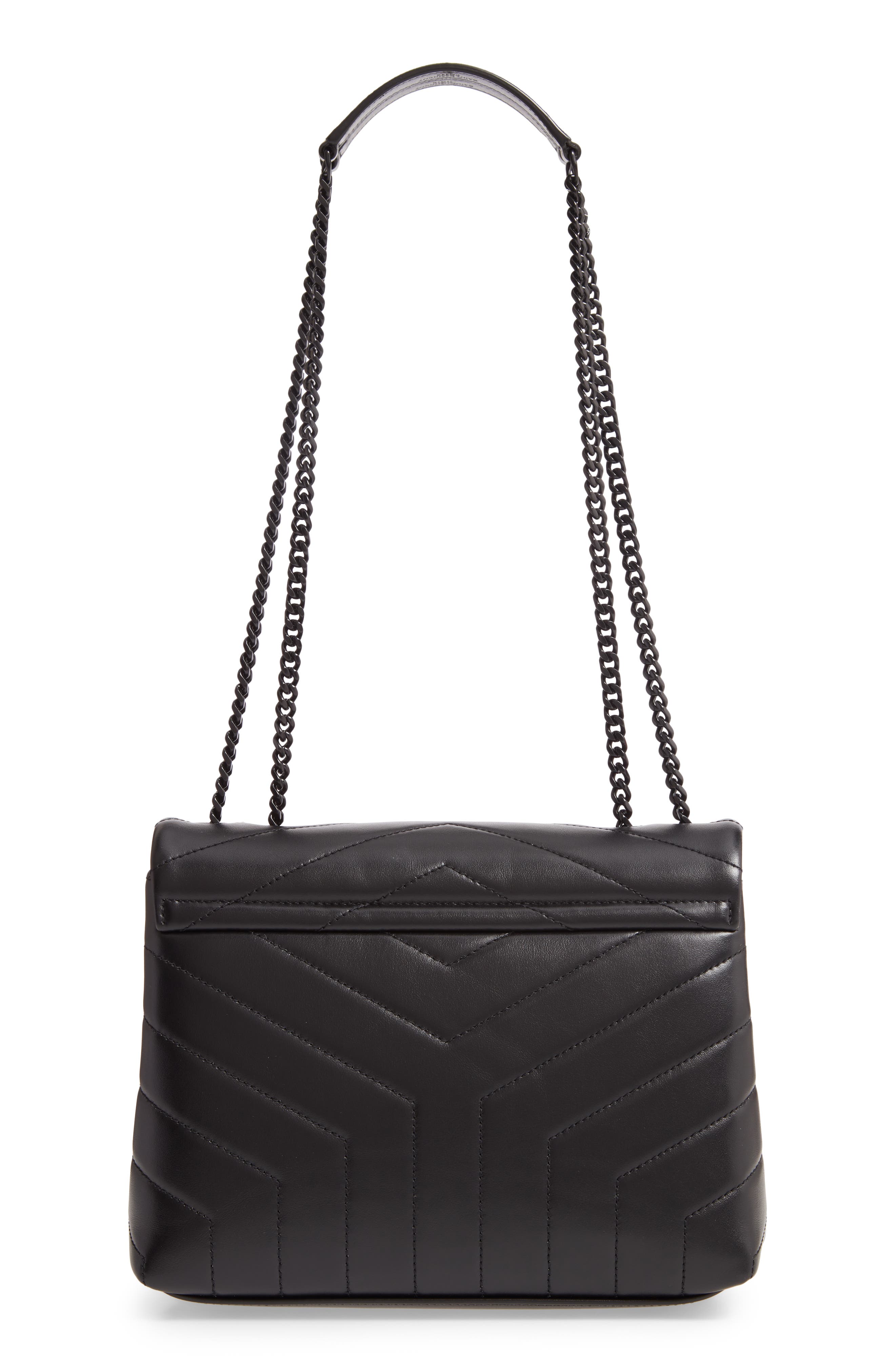 Saint Laurent Small Loulou Matelassé Calfskin Shoulder Bag, Alternate, color, 