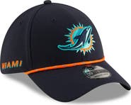 New Era Men's New Era Pitch Blue Miami Dolphins 2025 Rivalries Collection Sideline 39THIRTY Flex Hat