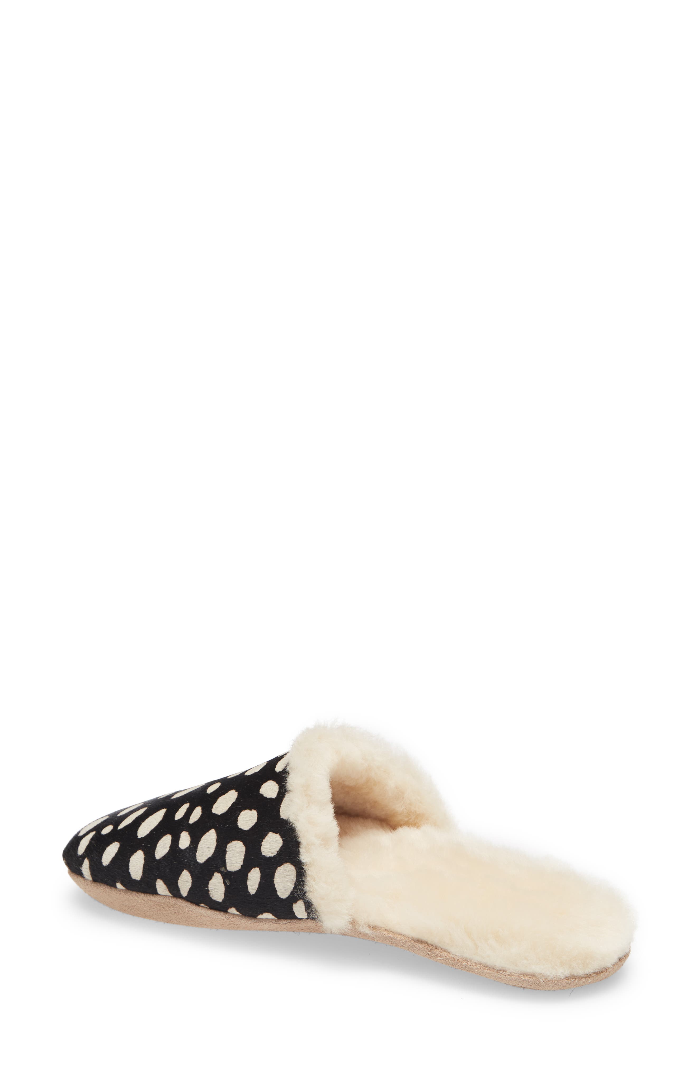Freda Salvador James Genuine Calf Hair & Genuine Shearling Slipper, Alternate, color, 