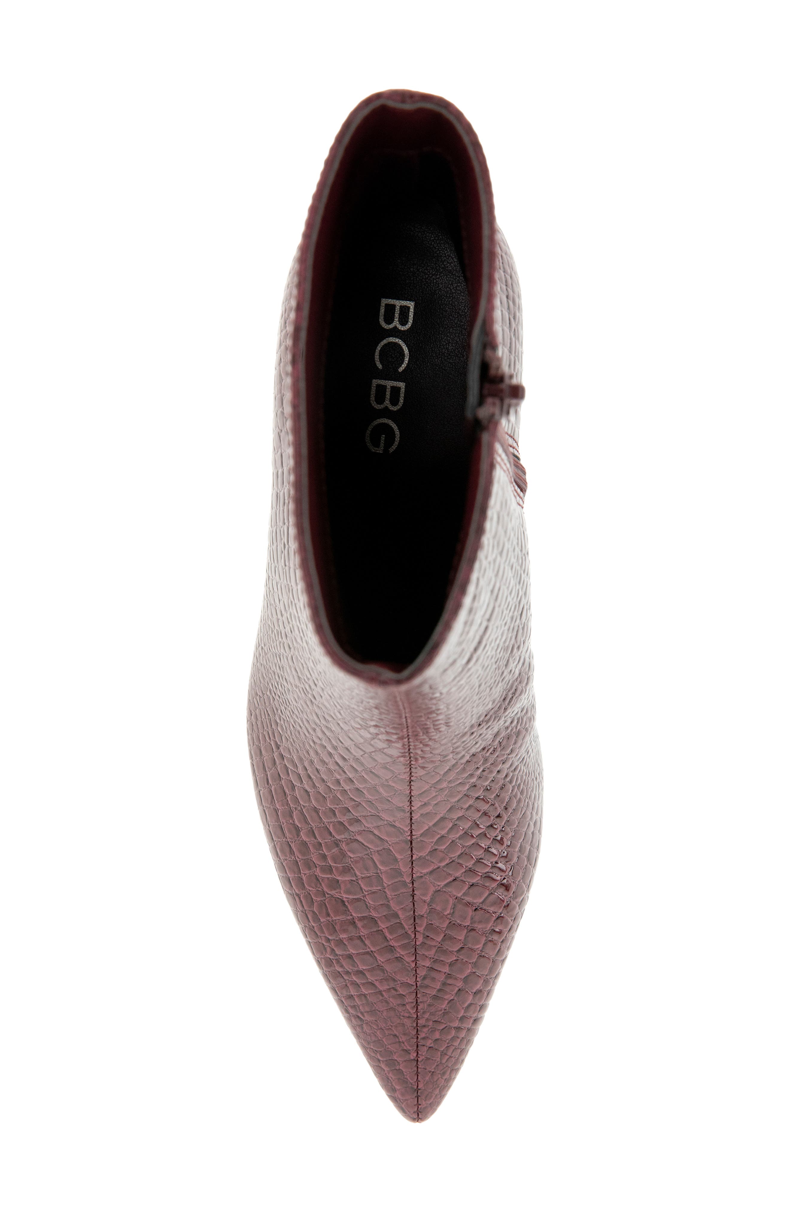 Zera Pointed Toe Bootie, Alternate, color, BURGUNDY