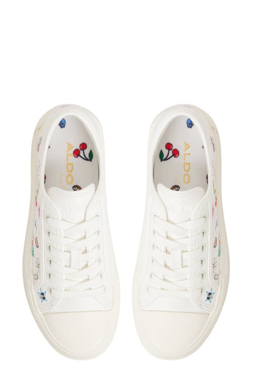 Aldo Rayes Embroidered Platform Sneaker In Multi
