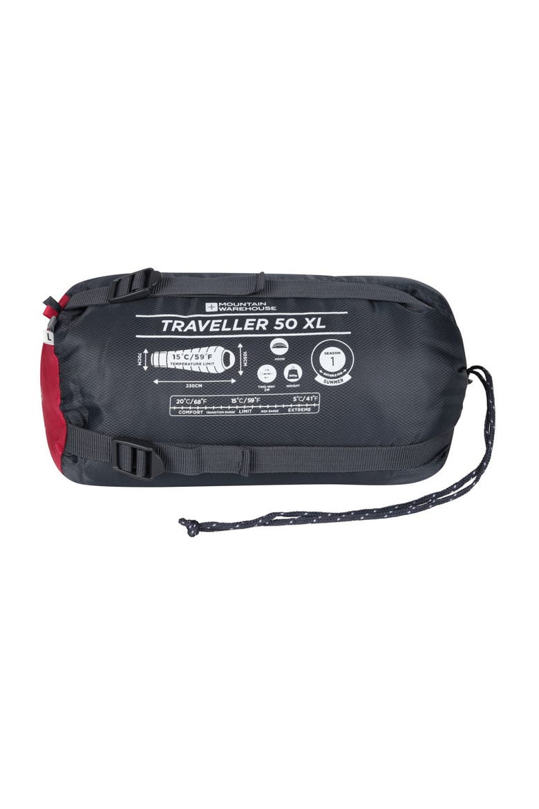 Traveller Sleeping Bag, Alternate, color, Red
