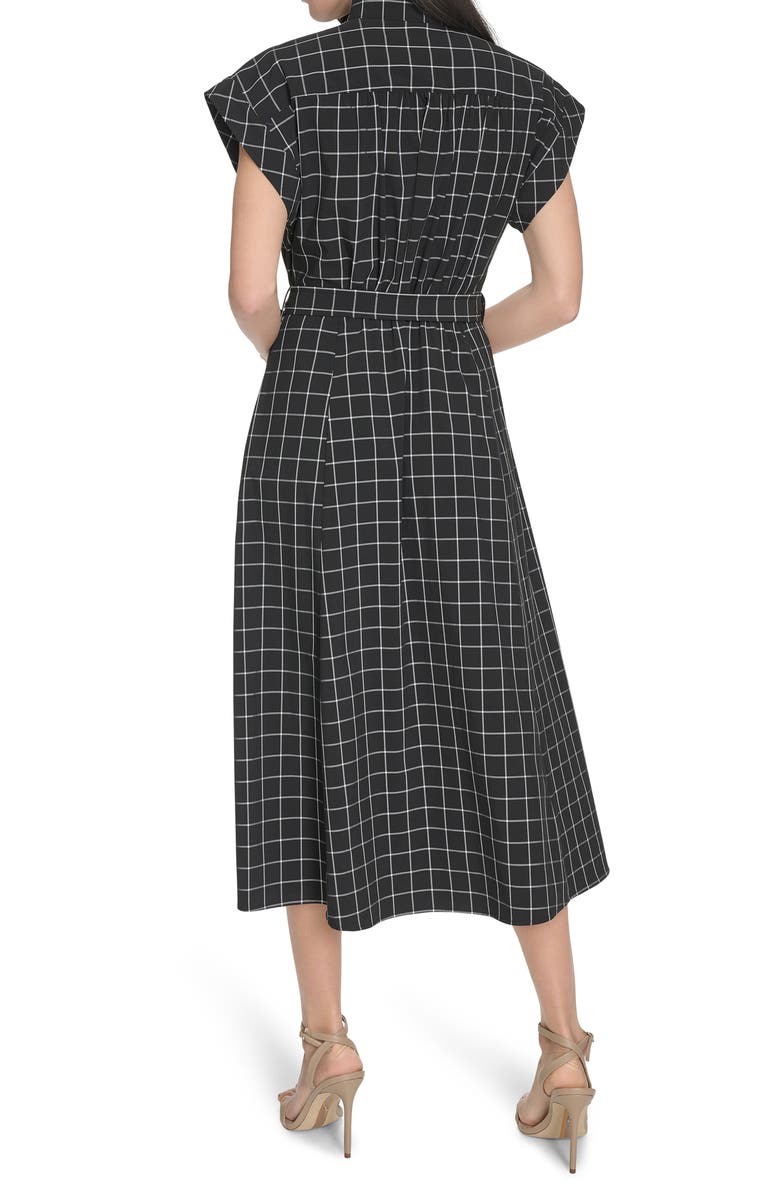 Calvin Klein Big Check Shirtdress, Alternate, color, 