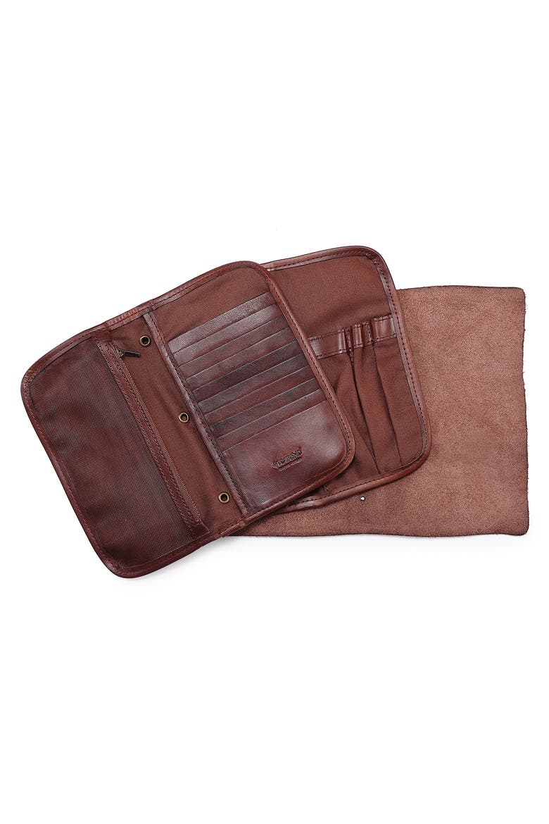 Nomad Leather Organizer, Alternate, color, COFFEE
