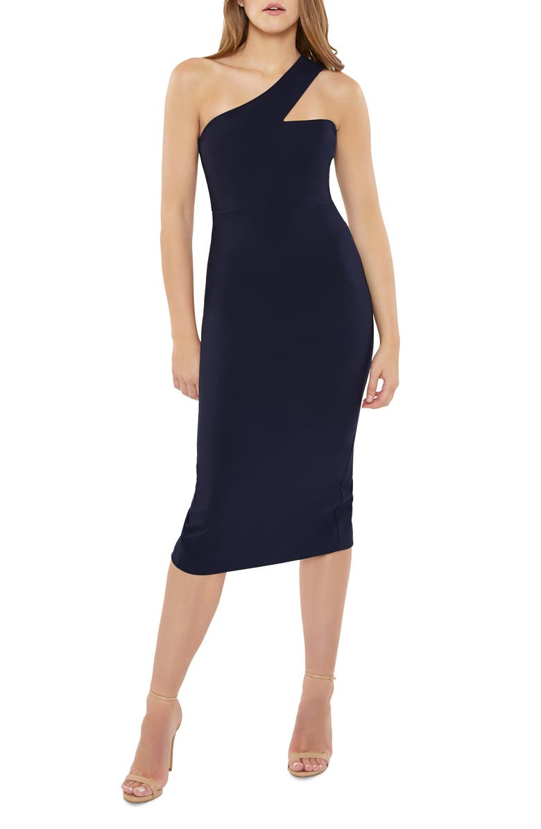 LIKELY Florent One-Shoulder Body-Con Dress, Main, color, 