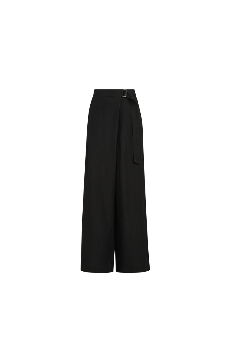 Brunello Cucinelli Sartorial wrap trousers, Alternate, color, Black