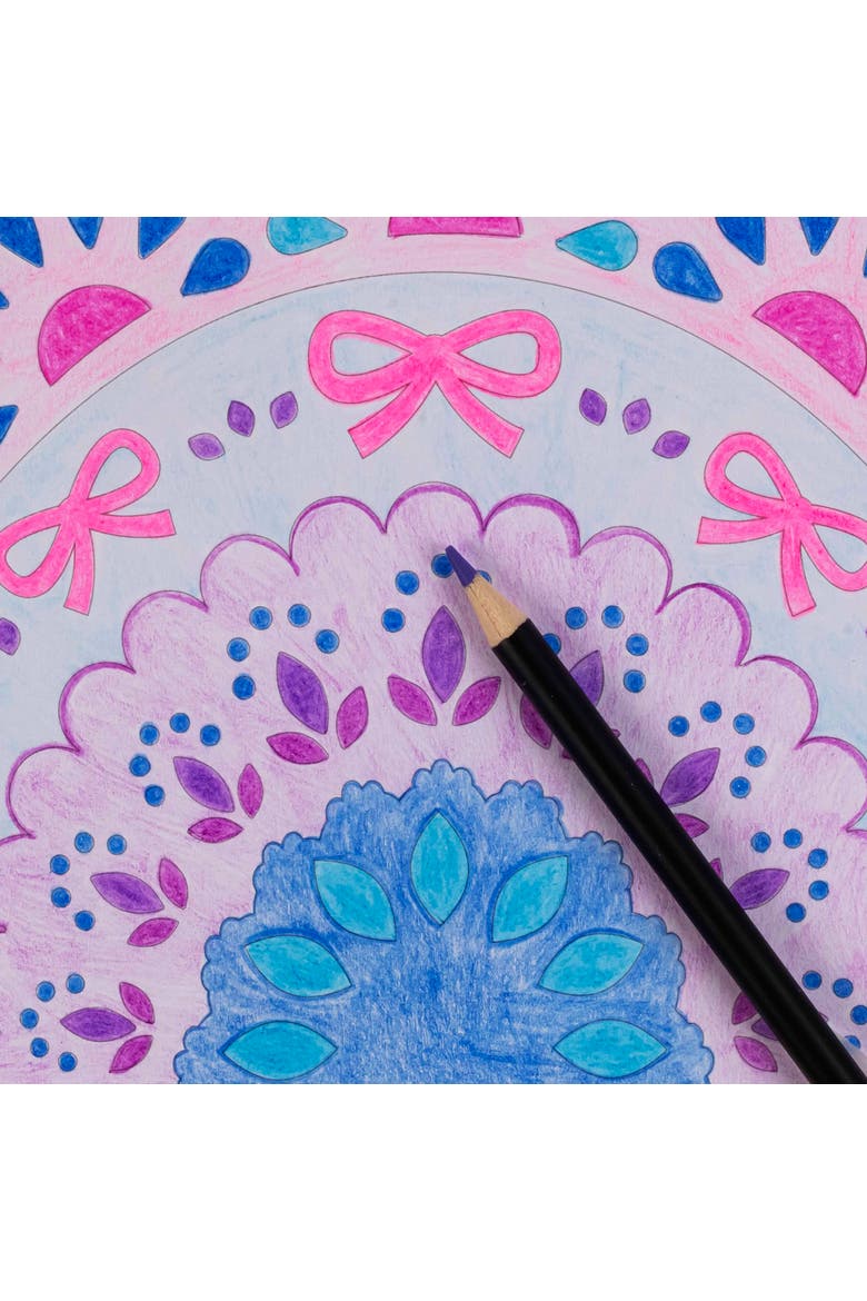 Mixed Media Coloring Pad 24 Sheets, Rainbow, Alternate, color, Multicolored