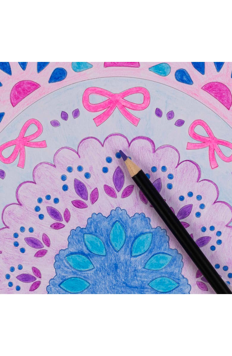 Brea Reese Vivid Mixed Media Coloring Pad 24 Sheets, Rainbow, Alternate, color, Multicolored