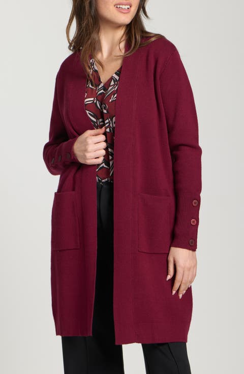 Open Front Long Cardigan