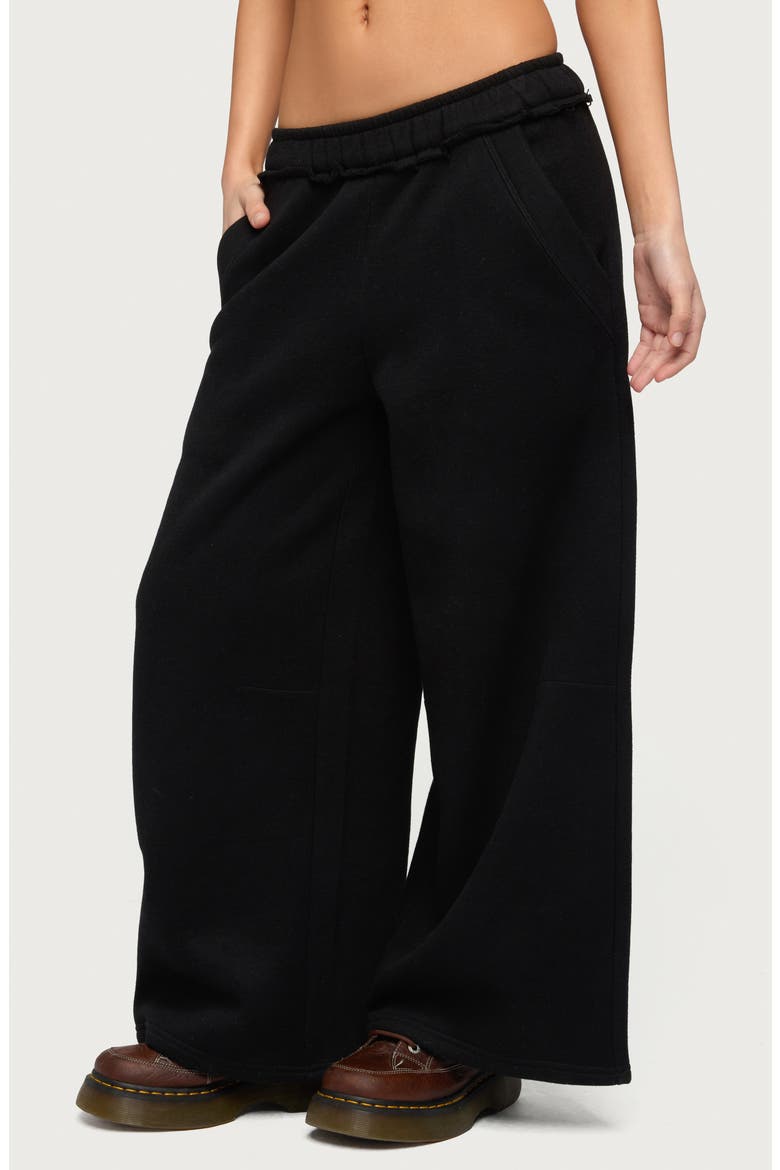 Kori Oversize Baggy Sweatpants, Alternate, color, BLACK