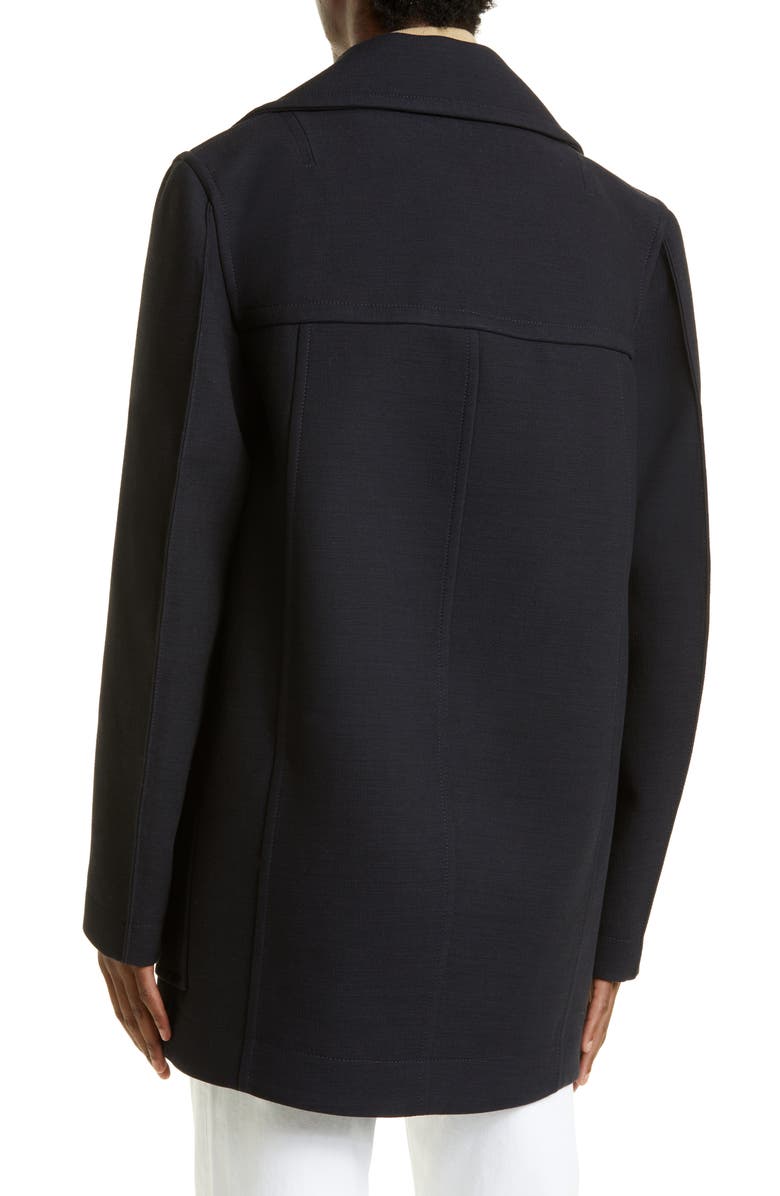 Bottega Veneta Curved Construction Oversize Peacoat, Alternate, color,