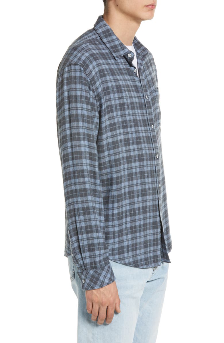 Rails Lennox Relaxed Fit Plaid Cotton Blend Button-Up Shirt, Alternate, color, 