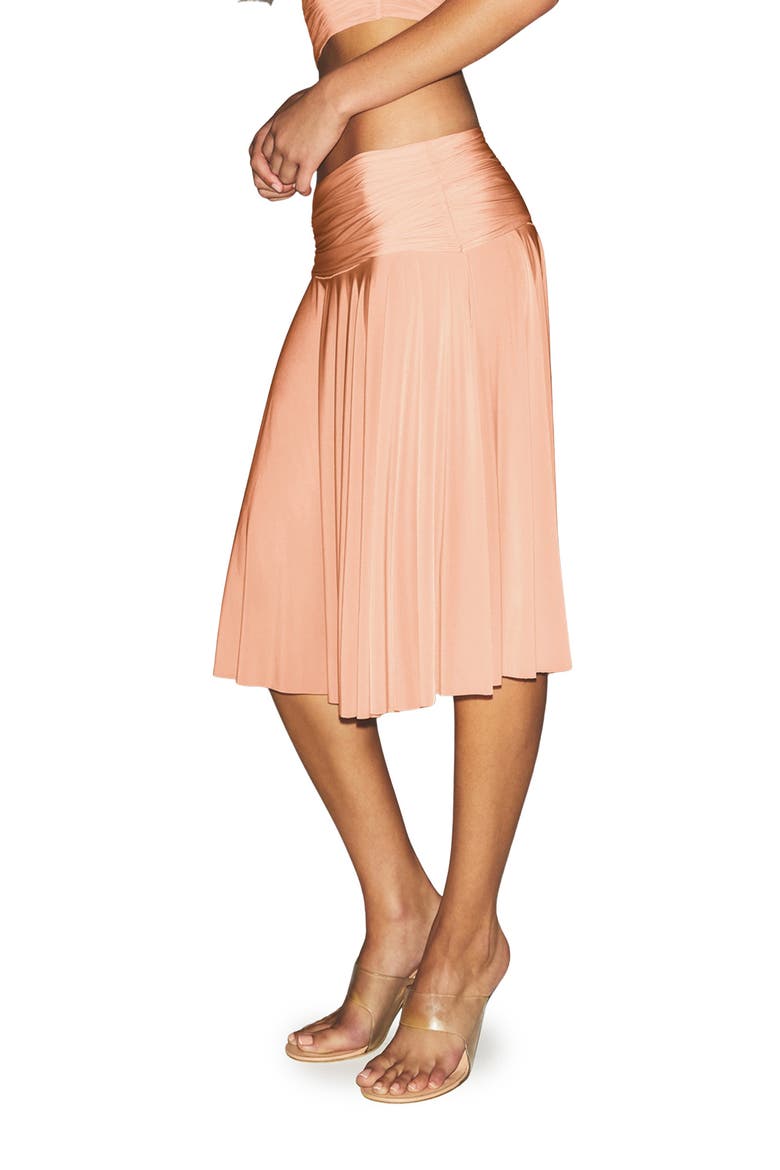 Milky Sheer Skirt, Alternate, color, DESERT CLAY