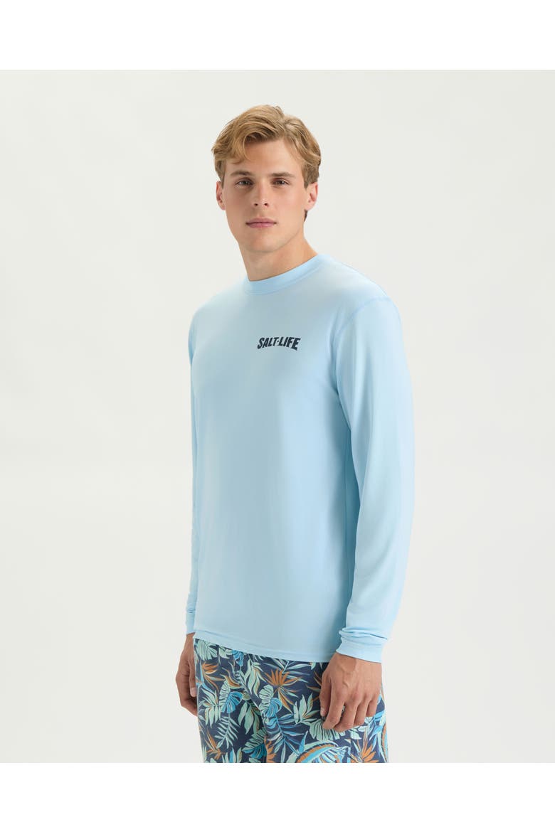 Weekend Forecast SLX Performance Long Sleeve Shirt, Alternate, color, Glacial Blue Heather