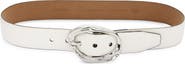 Nordstrom Cora Oval Buckle Leather Belt