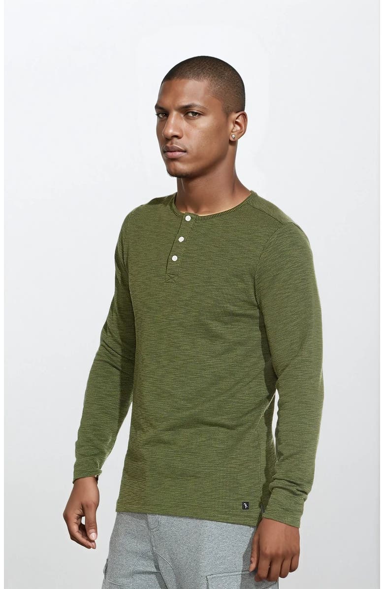 Ledger & Ford Slate Folsom Henley, Alternate, color, Olive