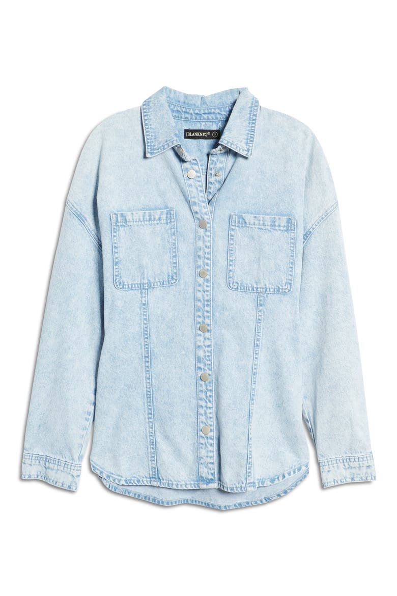 Cinched Back Denim Shirt, Alternate, color, SWEET DREAMS