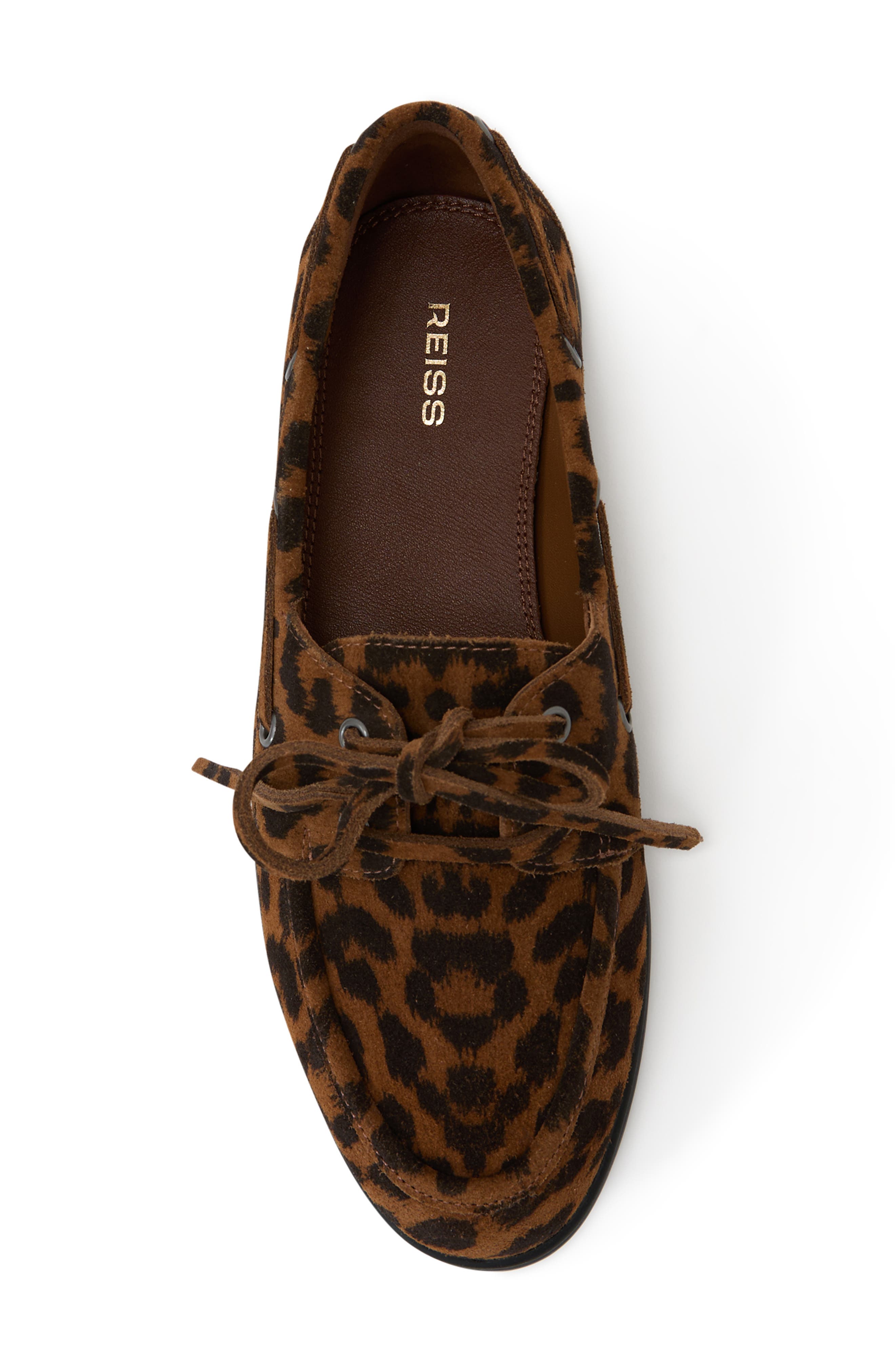 Reiss Lola Boat Shoe, Alternate, color, Animal